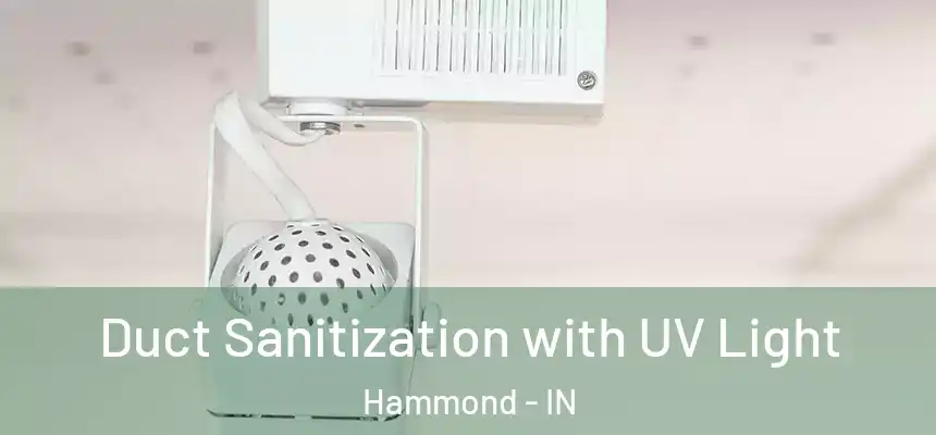 Duct Sanitization with UV Light Hammond - IN